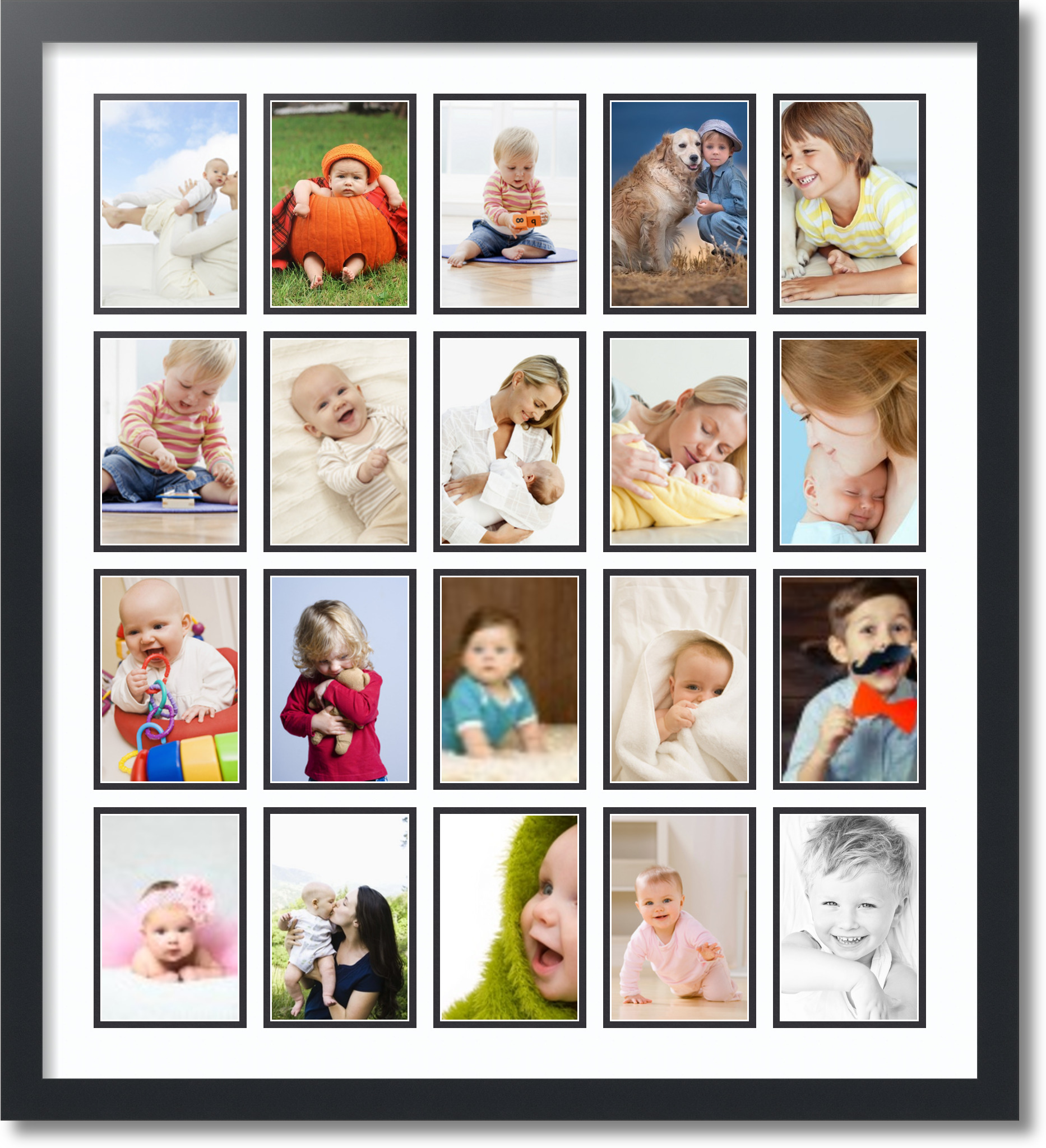 satin-black-collage-picture-frame-with-20-4x6-opening-s-double