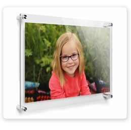 6x6 Frame with Mat - Brown 9x9 Frame Wood Made to Display Print or Poster Measuring 6 x 6 Inches with Black Photo Mat