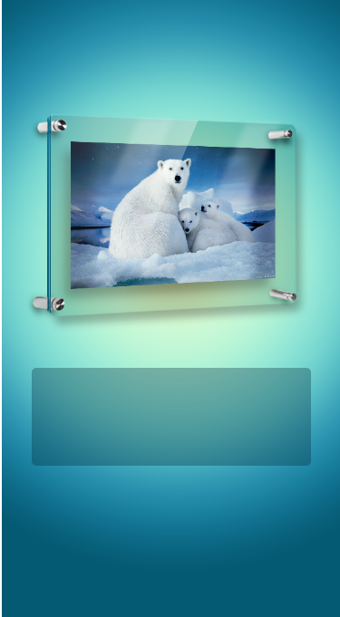Oversize Acrylic Poster Frames with 1/8 Clear Acrylic Front on